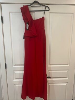 Lulu's Bright Red Evening Dress